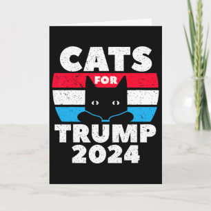 I'm Voting Cats For Trump Election Dete Card