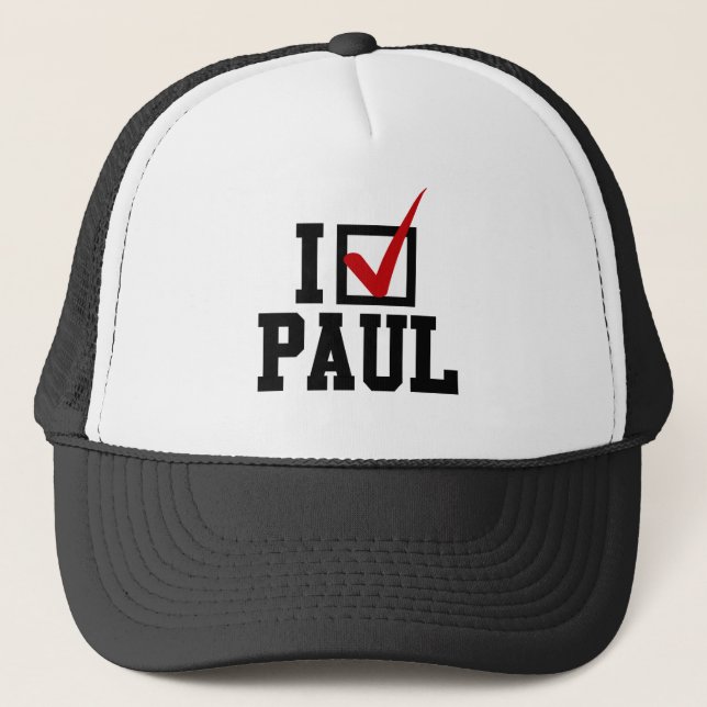 I'M VOTING FOR RON PAUL TRUCKER HAT (Front)