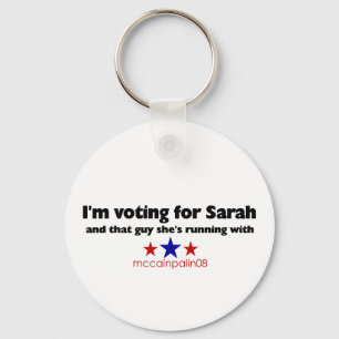 I'm Voting for Sarah Key Ring