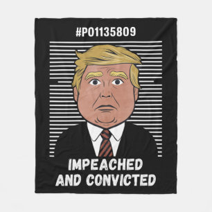 I'm Voting For The Convicted Felon Pro Trump 2024 Fleece Blanket