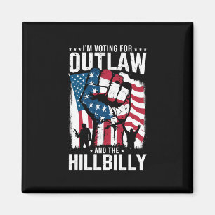 I'm Voting For the Outlaw and the Hillbilly 2024 Magnet