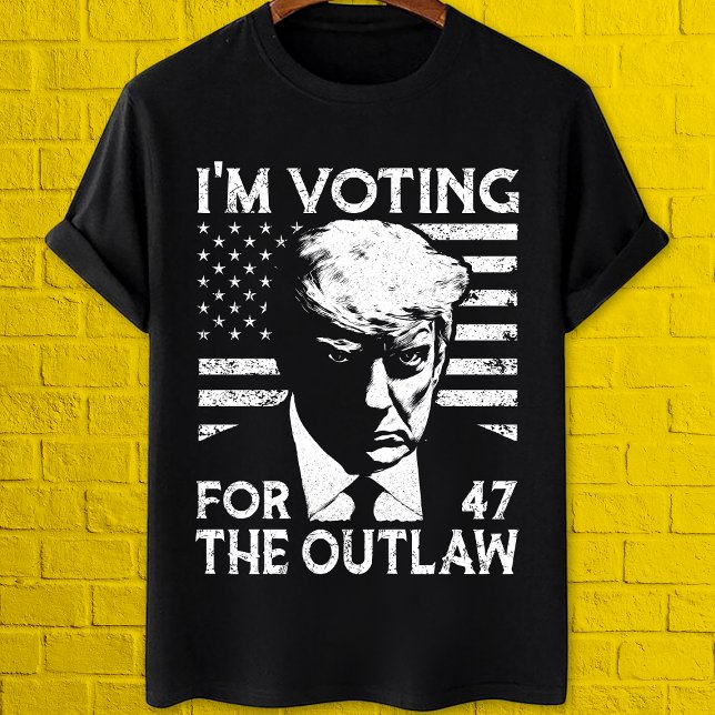 I'm Voting For The Outlaw Pro Trump 2024 T-Shirt (Creator Uploaded)