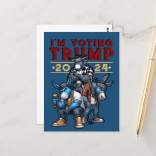 I'M VOTING for TRUMP 2024 Postcard