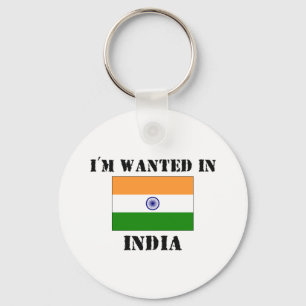 I'm Wanted In India Key Ring