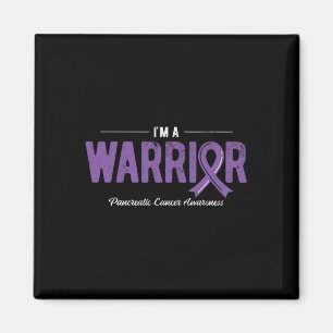 I'm Warrior Purple Pancreatic Cancer Awareness  Magnet