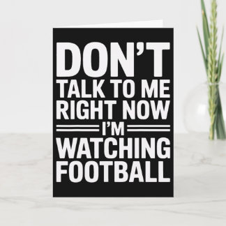 Im Watching Footll Soccer Enthusiast  Card