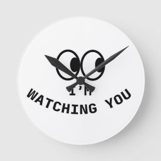 "I'm Watching You" Funny Googly Eyes Wall Clock