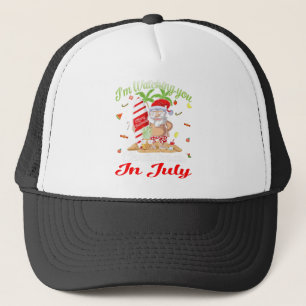 I'm Watching You Santa Christmas In July Tank Top Trucker Hat