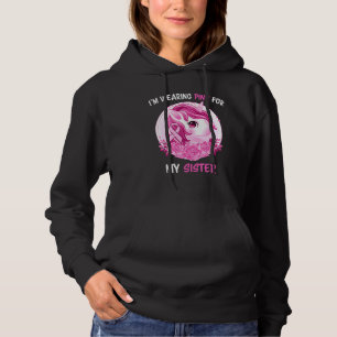 Im Wearing Pink For My Sister Unicorn Kids Toddler Hoodie