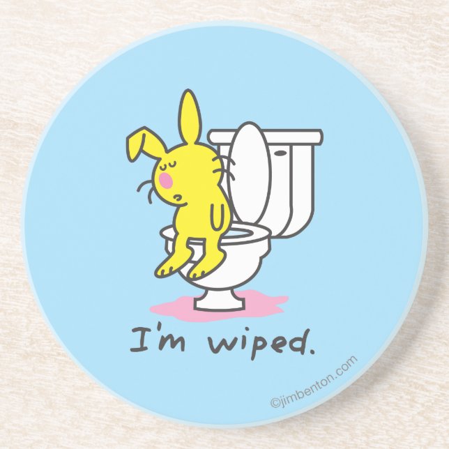 I'm Wiped Coaster (Front)