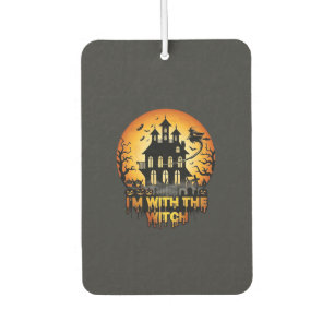 Im Witch Haunted House Full Moon Pumpkins Car Air Freshener
