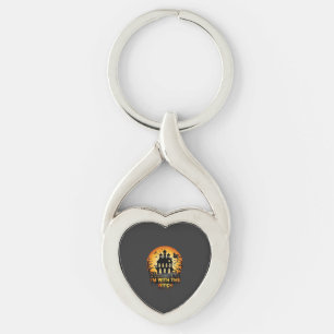 Im Witch Haunted House Full Moon Pumpkins Key Ring