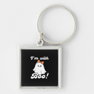 Im With Boo Funny Retro Style Key Ring