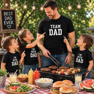 I'm With Dad Funny Fathers Day Gift Shirt
