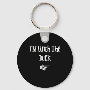 Im With Duck Halloween Costume Funny Couples Match Key Ring