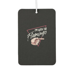 Im With Flamingo Halloween Matching Couple Costume Car Air Freshener