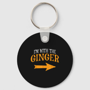 Im With Ginger Halloween Costume Funny Couples Gin Key Ring