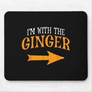 Im With Ginger Halloween Costume Funny Couples Gin Mouse Pad