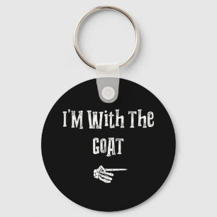 I'm With Goat Halloween Costume Funny Couples Key Ring