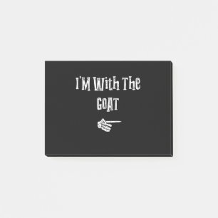 I'm With Goat Halloween Costume Funny Couples Post-it Notes