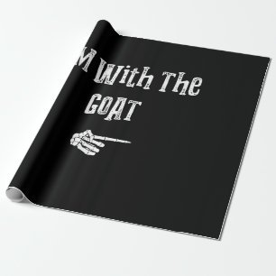 I'm With Goat Halloween Costume Funny Couples Wrapping Paper