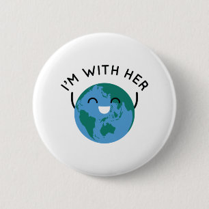I'm With Her 6 Cm Round Badge