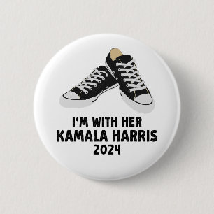 I'm With Her Kamala Harris Support Kamala Harris 6 Cm Round Badge