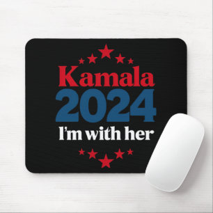 I'm With Her Kamala Vote For 2024 President Kamala Mouse Pad