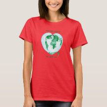 I'm With Her, Mother Earth Little Girls Raglan