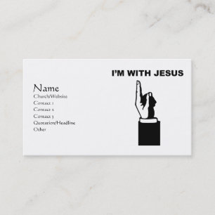 I'm with Jesus Business Card