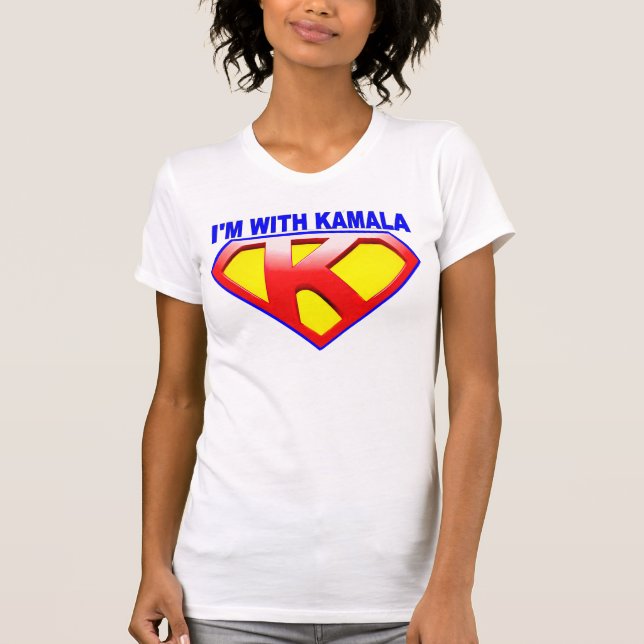 I'm With Kamala Emblem T-Shirt (Front)