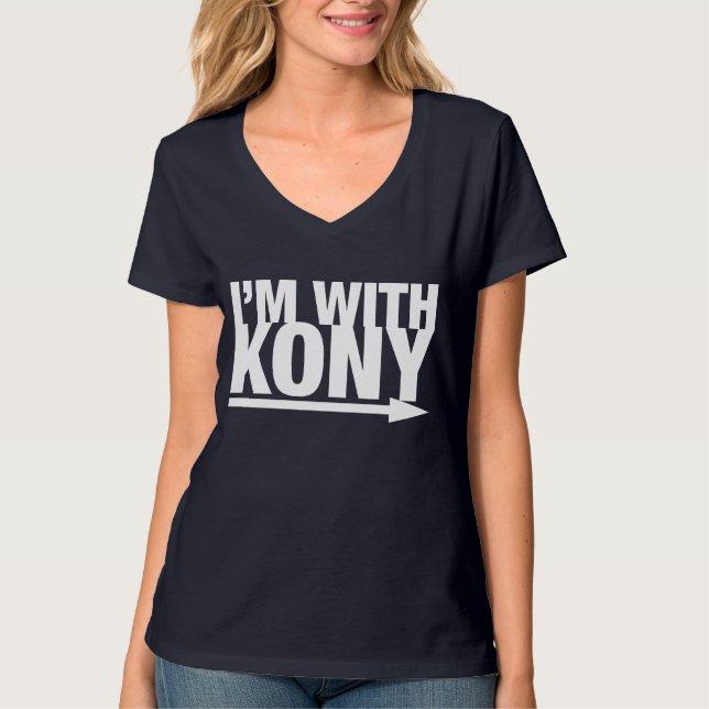 I'M WITH KONY T-Shirt (Front)