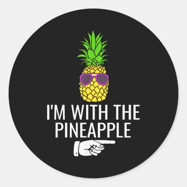 I'm With Ne Shirt Funny Ne Halloween Costume  Classic Round Sticker (Front)