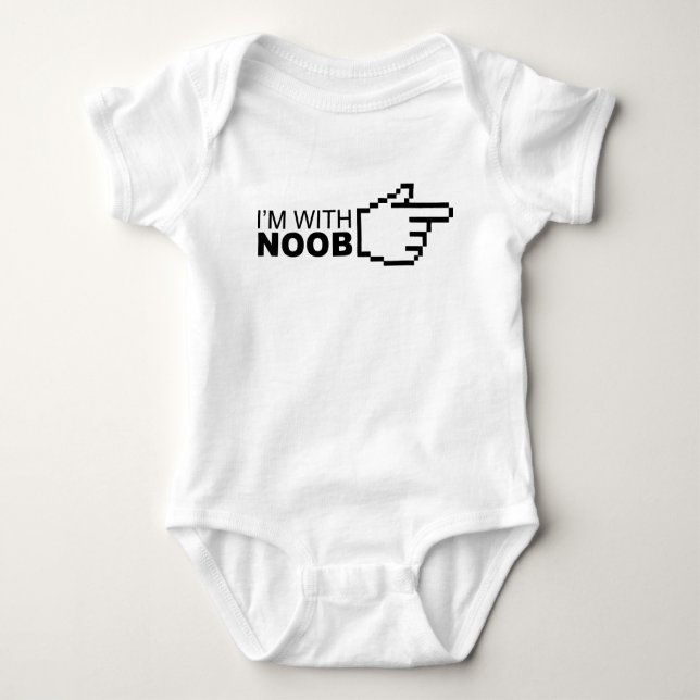 I'm With Noob Baby Bodysuit (Front)