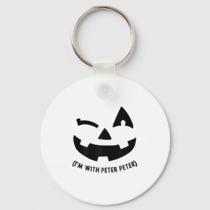 Im With Peter Couple Halloween Adult Women Her Eat Key Ring