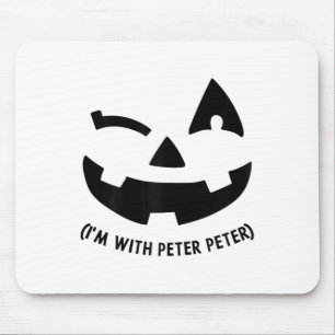 Im With Peter Couple Halloween Adult Women Her Eat Mouse Pad
