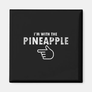 I'm With Pineapple Halloween Costume Fun Couples P Magnet