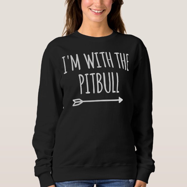 Im With Pitbull Halloween Matching Sweatshirt (Front)