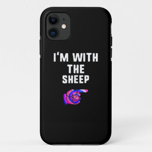 Im With Sheep Tie Dye Halloween Dog Present Case-Mate iPhone Case