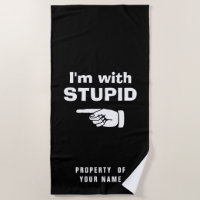 I'm with stupid pointing finger his and hers funny