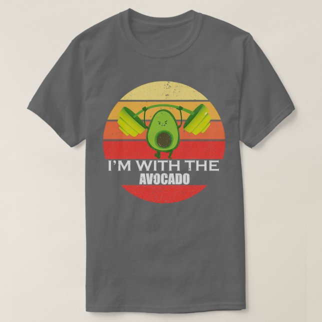 Im With the Avocado Avoccado Training T-Shirt (Design Front)