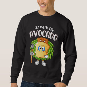 I'm with the Avocado Toast Halloween Costume 3 Sweatshirt