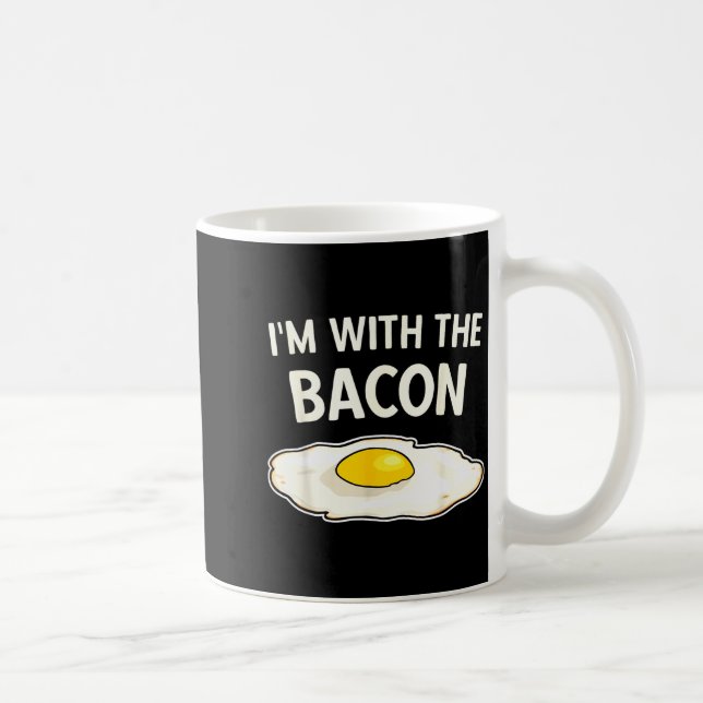 I'm With The Bacon Eggs Easy Halloween Matching Co Coffee Mug (Right)