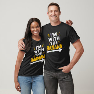 I'm With The Banana Costume Matching Couple T-Shirt