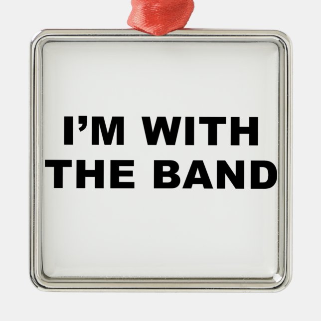 I'm with the band. metal tree decoration (Front)