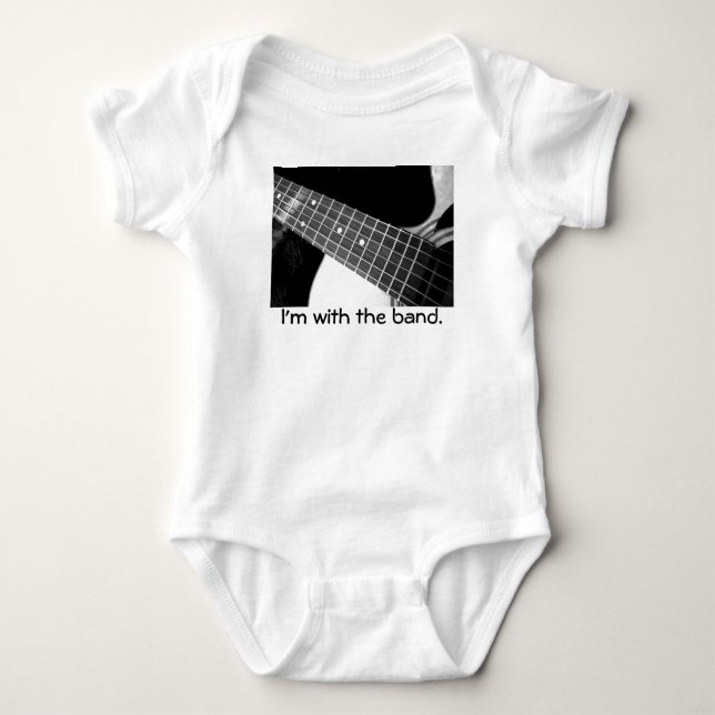 I'm with the band. Onsie Baby Bodysuit (Front)