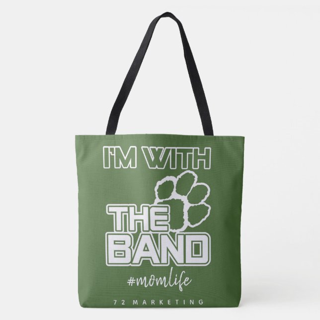 I'm with the band tote slidell high mum life bag (Front)