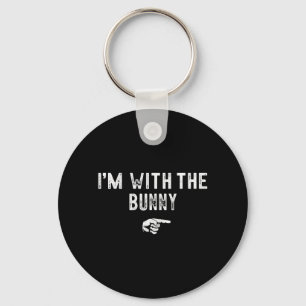 Im With The Bunny Matching Lazy Costume Halloween Key Ring
