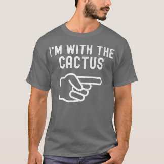I'm With The Cactus Funny Couples Matching Hallowe T-Shirt