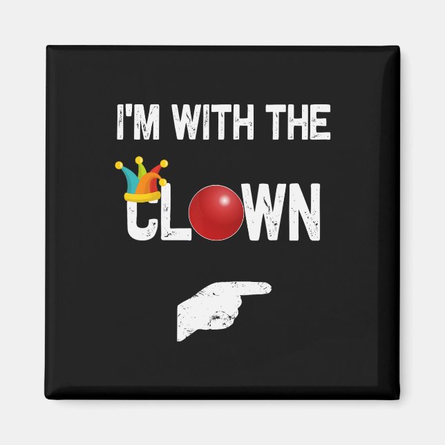 I'm with the Clown Halloween Costumes  Magnet (Front)